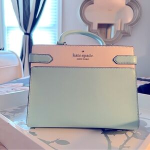 NEW!!! Kate Spade purse pale blue/white